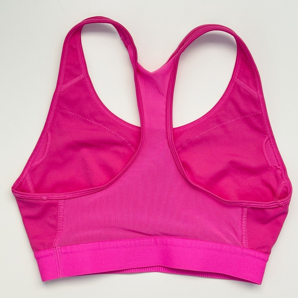 Adidas Powerreact Racerback Sports Bra Pink‎ Size Small - Picture 2 of 4